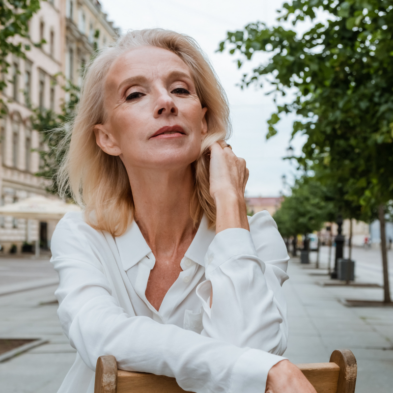 anti aging older women with good skin